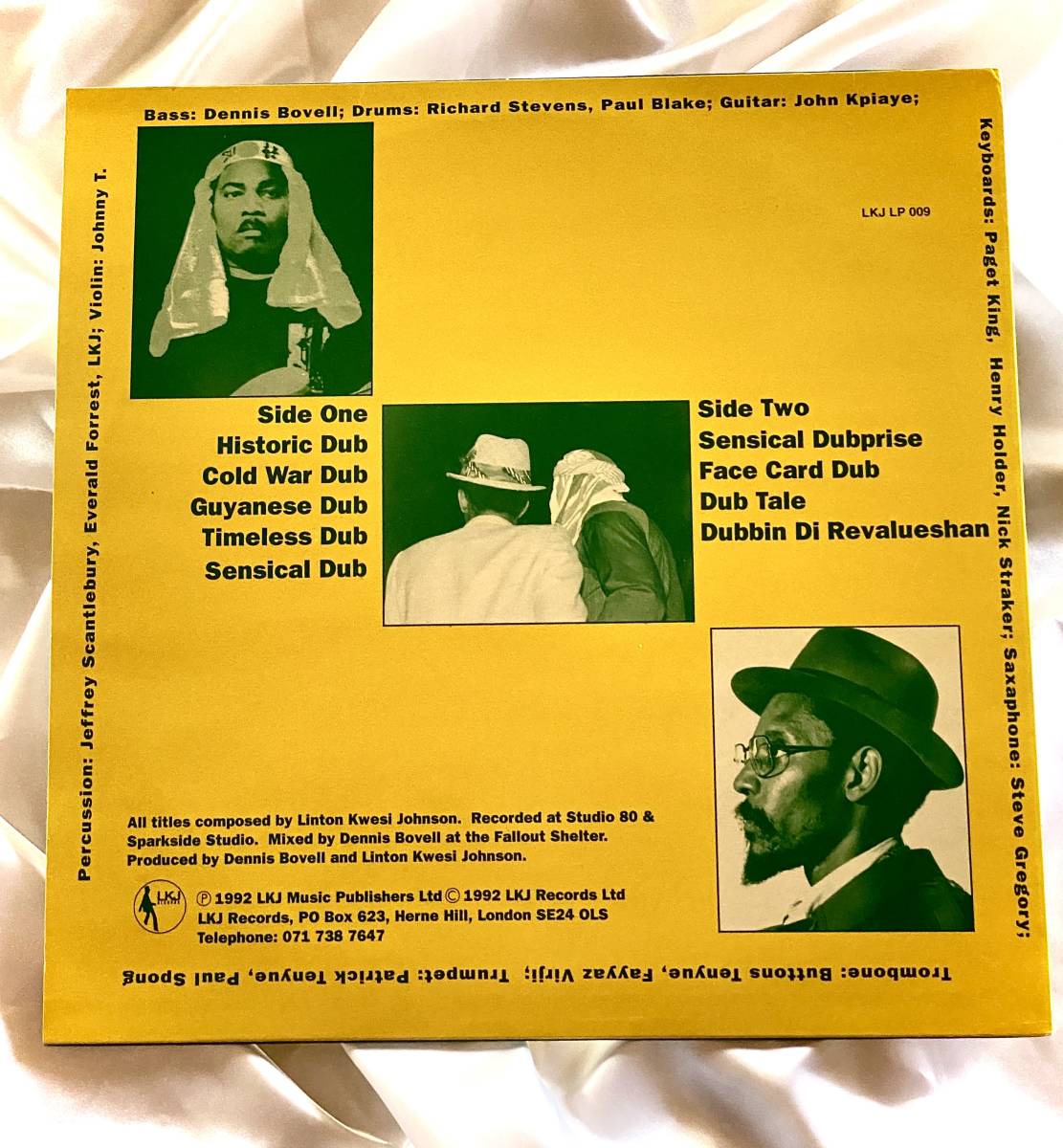 ★Linton Kwesi Johnson / LKJ In Dub Volume Two●1992年 UK盤/ LKJ Records Ltd LKJ LP 009 / レゲエ, reggae, Dub_画像2