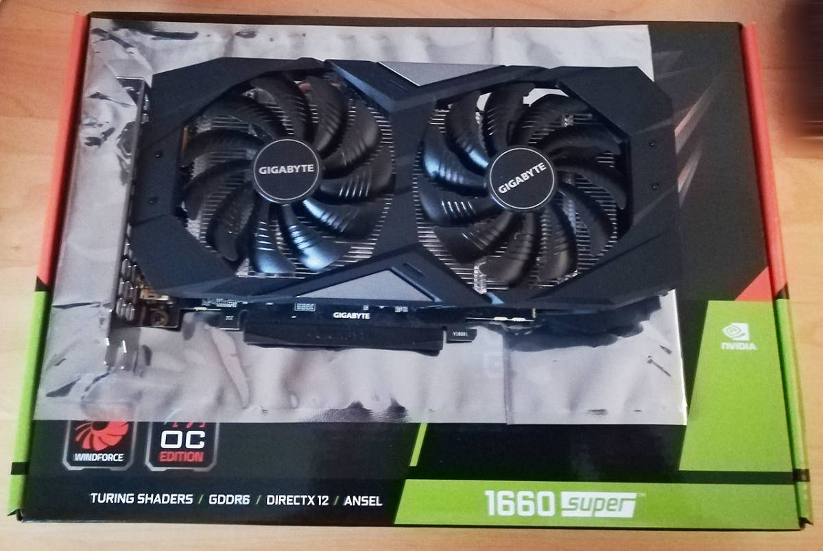 完動品・送料込】GIGABYTE NVIDIA Geforce GTX 1660 Super GV-N166SOC-6GD Gigabyte Gv-N166SOC-6GD GeForce GTX 1660 Super OC 6G グラフィックスカード 2X ウィンドフォース