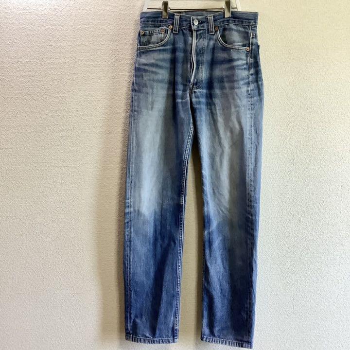 【made in USA】Levi's リーバイス 赤文字 501-0000 ヒゲ 色落ち良 美ブルー W29 (実寸W29L31) 1990年製 米国製 USA製 古着 ヴィンテージ_画像1
