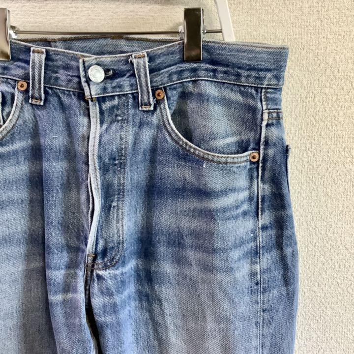 【made in USA】Levi's リーバイス 赤文字 501-0000 ヒゲ 色落ち良 美ブルー W29 (実寸W29L31) 1990年製 米国製 USA製 古着 ヴィンテージ_画像4