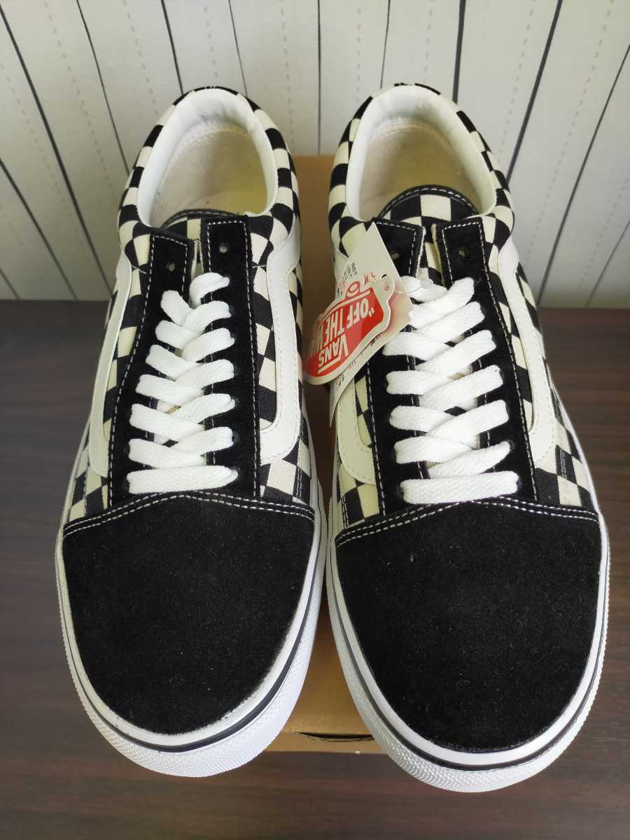 新品　VANS　OLD SKOOL DX V36CL+　黒/白チェック　27.5cm_画像1