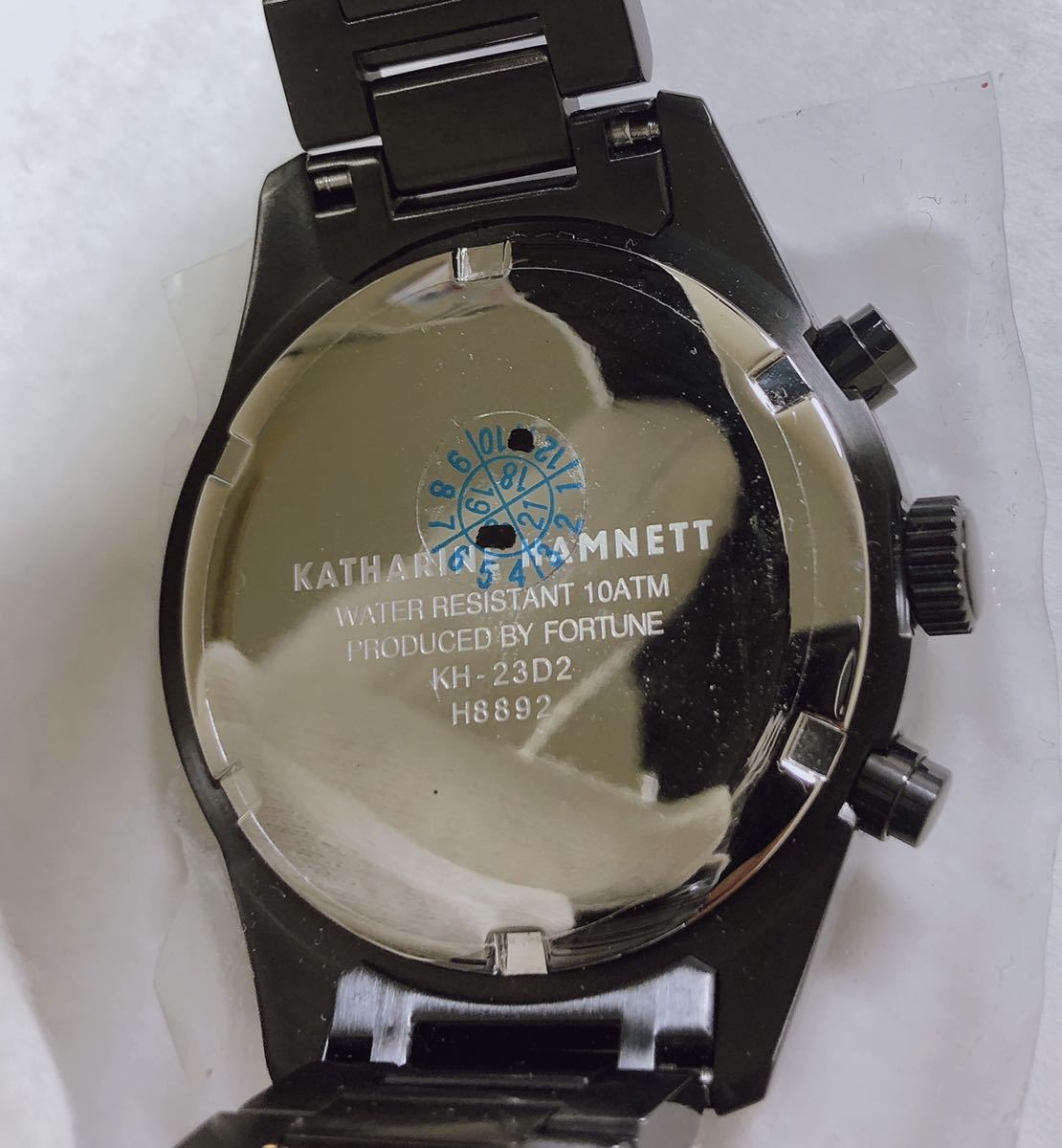 [ pawnshop Owari shop shop Tokyo ] * ultimate beautiful goods * Katharine Hamnett wristwatch KH23D2B34 quartz black 