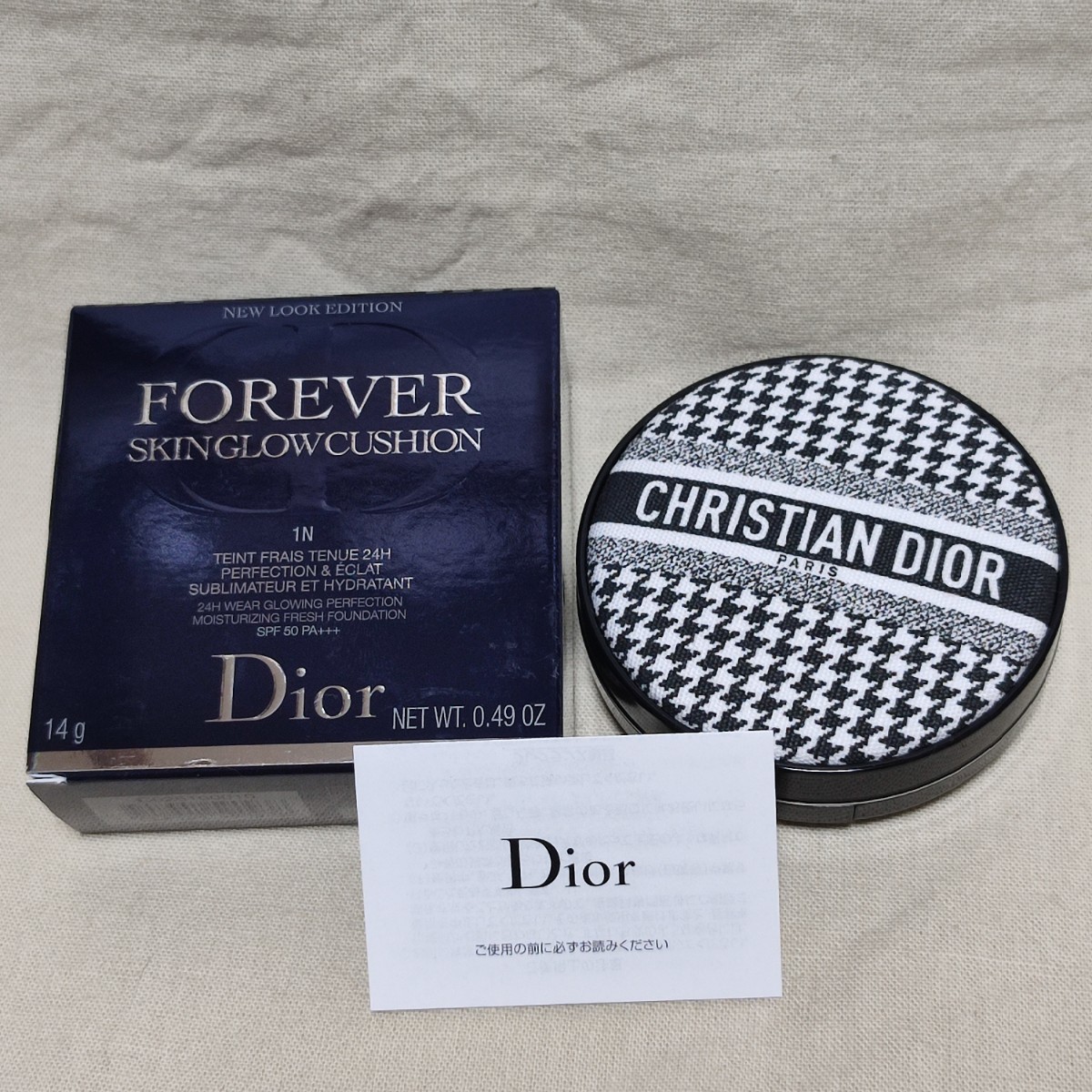 新品!限定品 ディオール Dior スキン フォーエヴァー グロウ クッション 千鳥柄