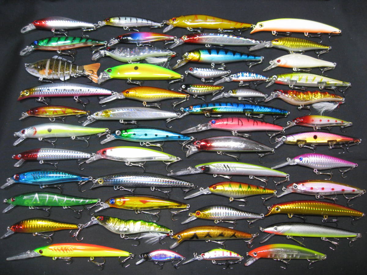 1円~ 新品 ルアー まとめて 50個セット! 多種類MIX シーバス等に