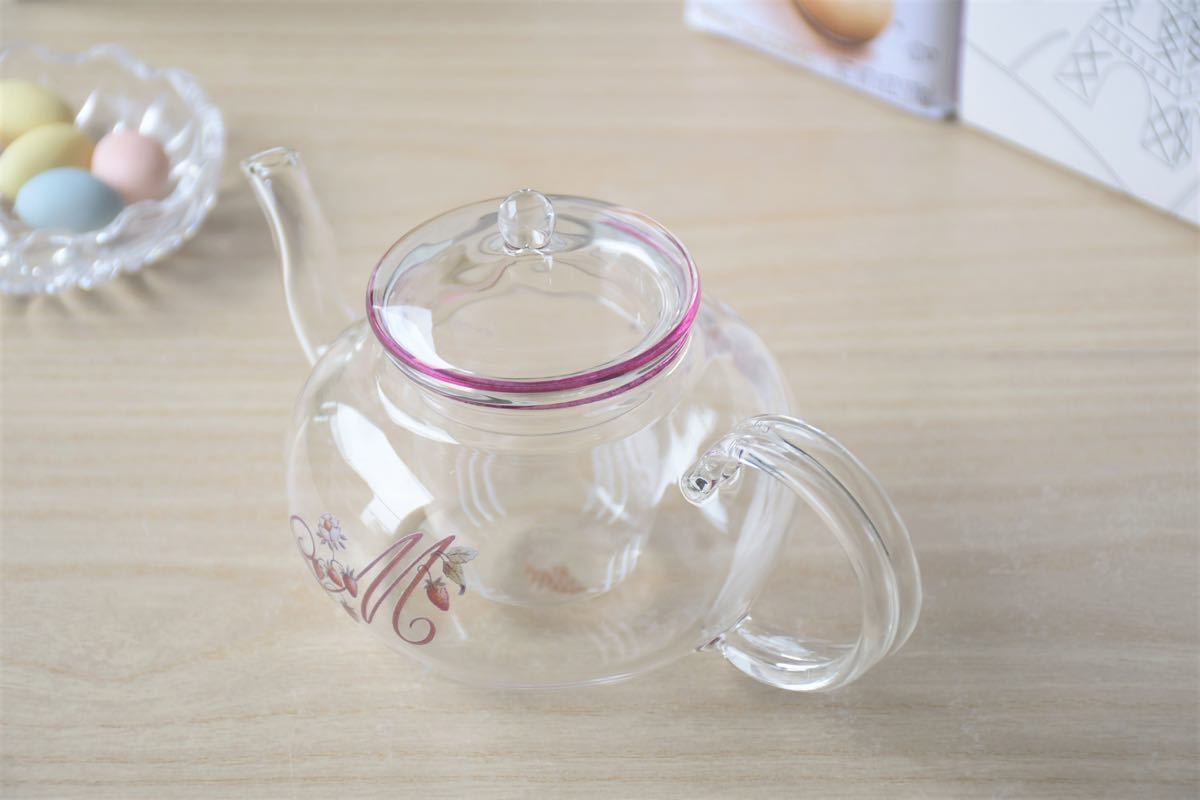 マニー ロココ　耐熱ガラス　ティーポット　茶こし付き　ジャポネ　日本製　新作