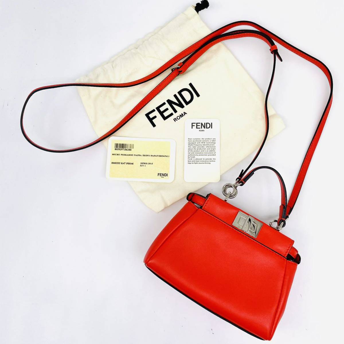 SALE/56%OFF】 FENDI ピーカブー レッド ショルダーバッグ sushitai