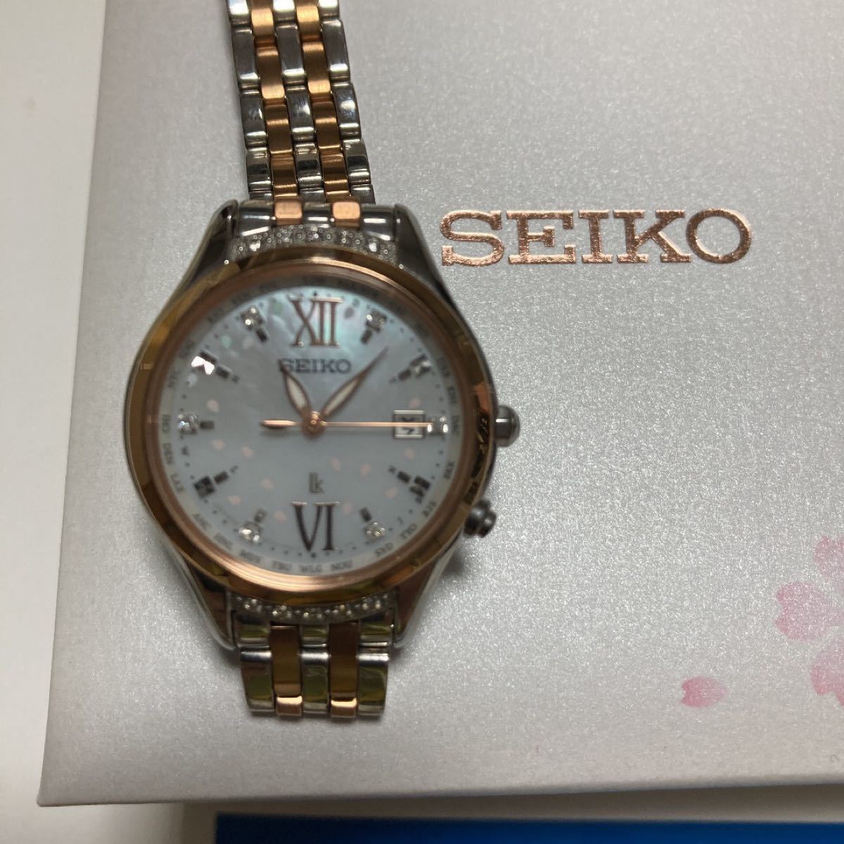 SEIKOルキアSAKURAダイアモンド電波ソーラー | noonanwaste.com