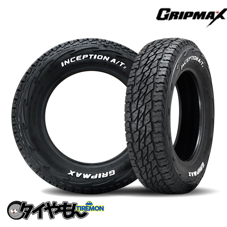 グリップマックス インセプション AT2 195/80R14 195R14 106/104Q RWL レイズドホワイトレター 14インチ 1本のみ INCEPTION AtII GRIP MA_画像1