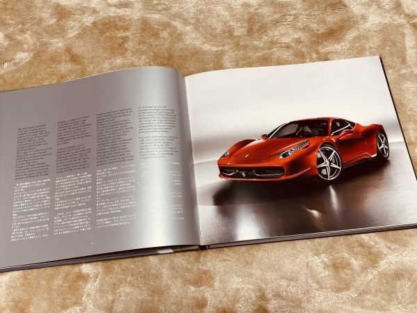 ***[ free shipping ]Ferrari Ferrari 458 Italy ** Japanese edition hard cover specification thickness . catalog 2010 year issue ***