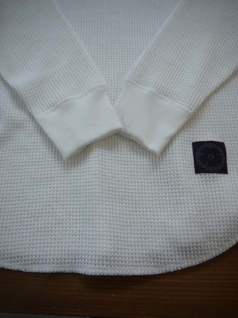 M&M WAFFLE L/S T-SHIRT(22-MT-021) /WHITE/XLsize/新品・未使用/10%OFF_画像6