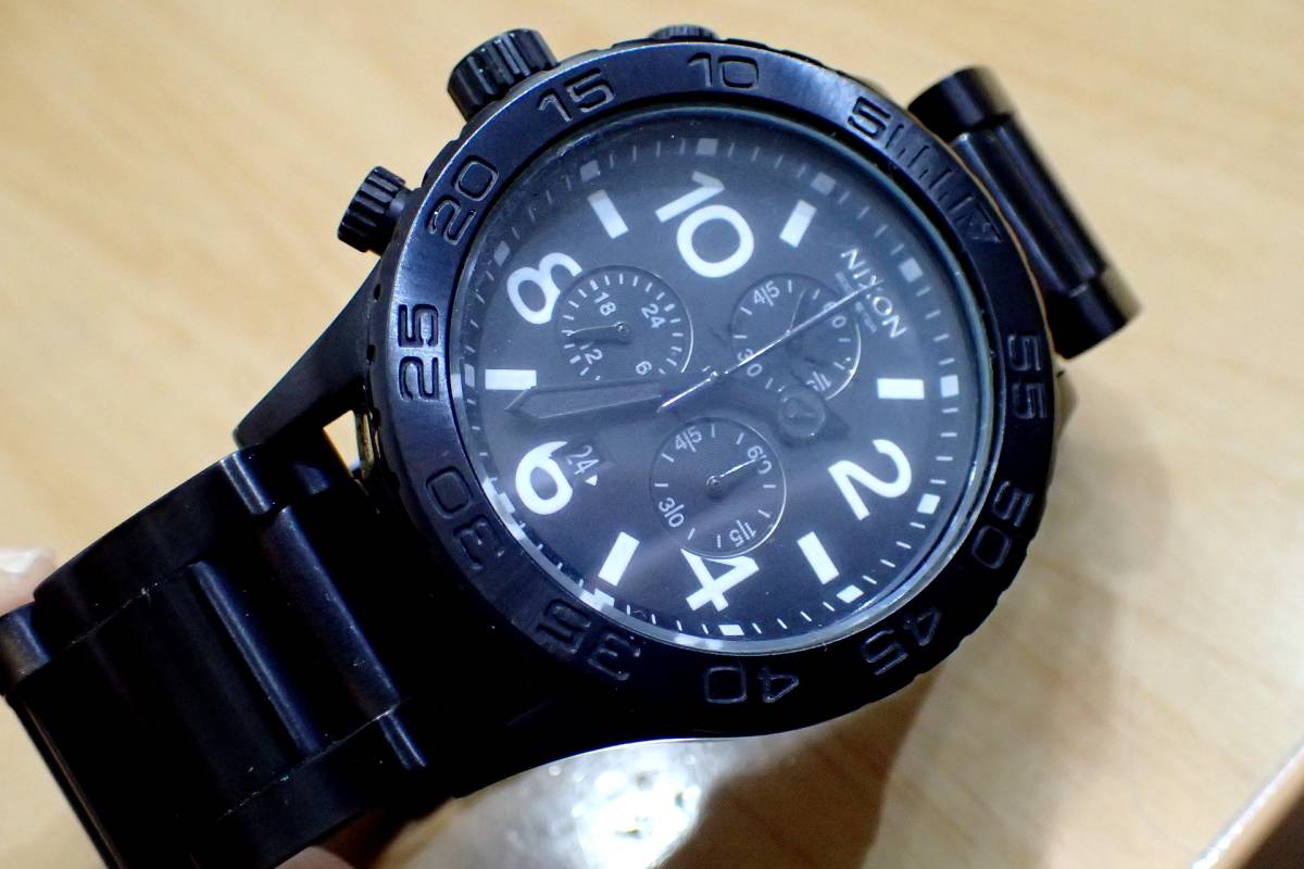 NIXON ニクソン a037000 THE 42-20 CHRONO Black メンズ ニクソン