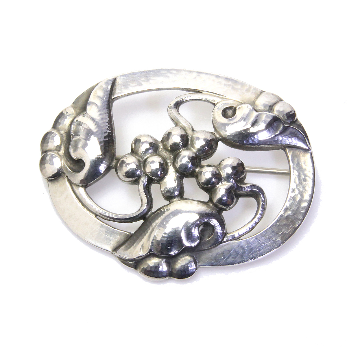 GEORG JENSEN ムーンライトグレープ #101 ブローチ 箱付 美品