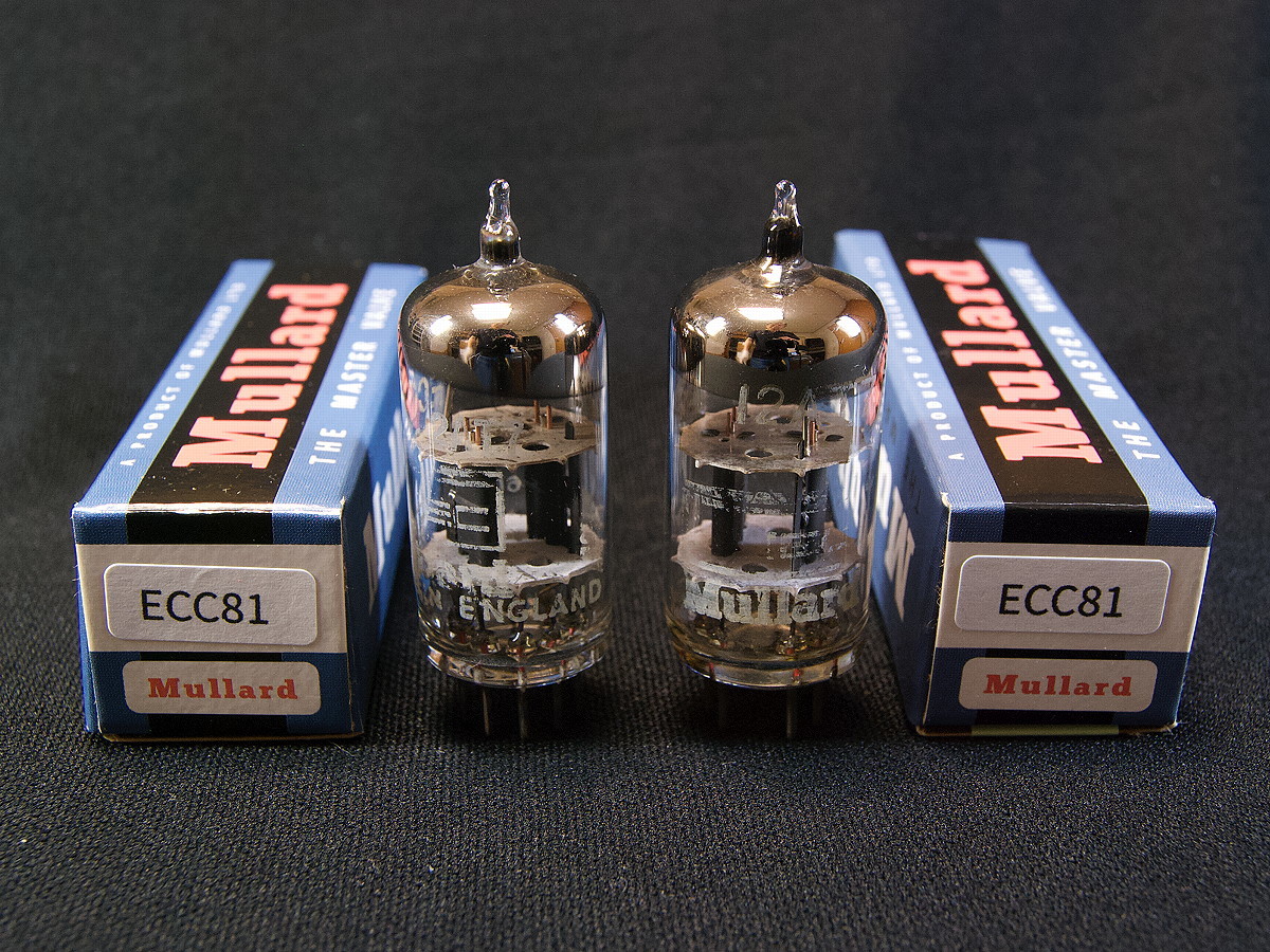 !!STC/Mullard ECC81 (12AT7) NIB goods pair #62, blur -do!!