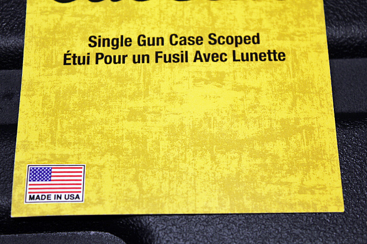 米国製☆スコープドライフルケース (ハード)　スコープ付を収納可 シングル　散弾銃ショットガンライフルに　狩猟 射撃 クレー サバゲーに_射撃の本場MADE IN USA