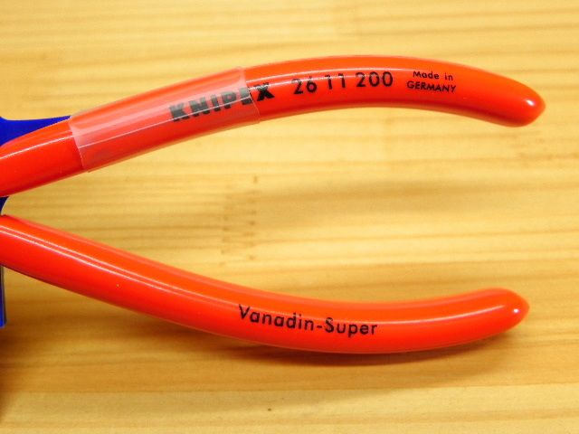 クニペックス ロング ラジオペンチ *KNIPEX 2611-200SB ノーズプライヤー *正規輸入品保証の画像6