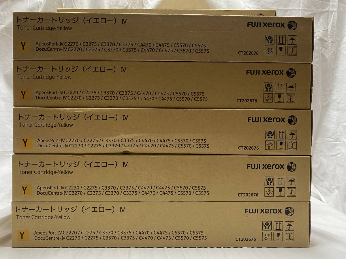 未使用 富士ゼロックス 純正トナー 4色 計20本セット CT202673
