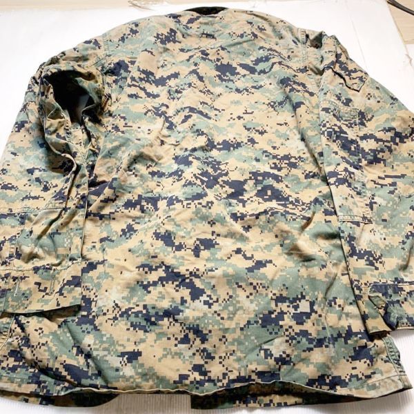 米軍放出品 実物 MARPAT デジタルウッドランド迷彩 コンバットジャケット SーL 中古 海兵隊 USMC_画像5