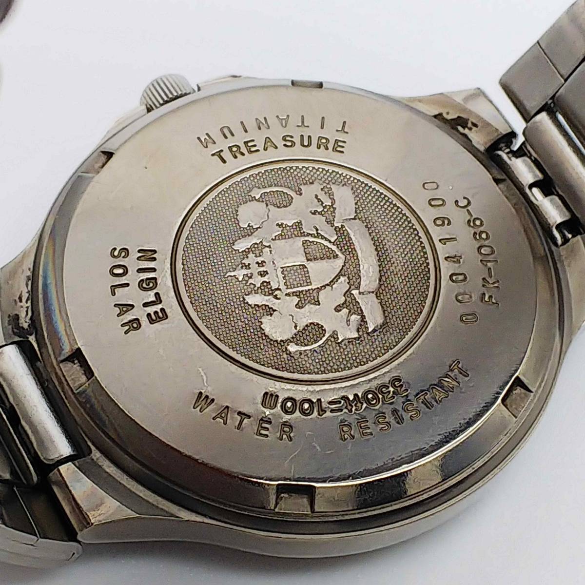 ヤフオク! - 送料無料【ソーラー】☆エルジン☆ELGIN☆チタン シェル...
