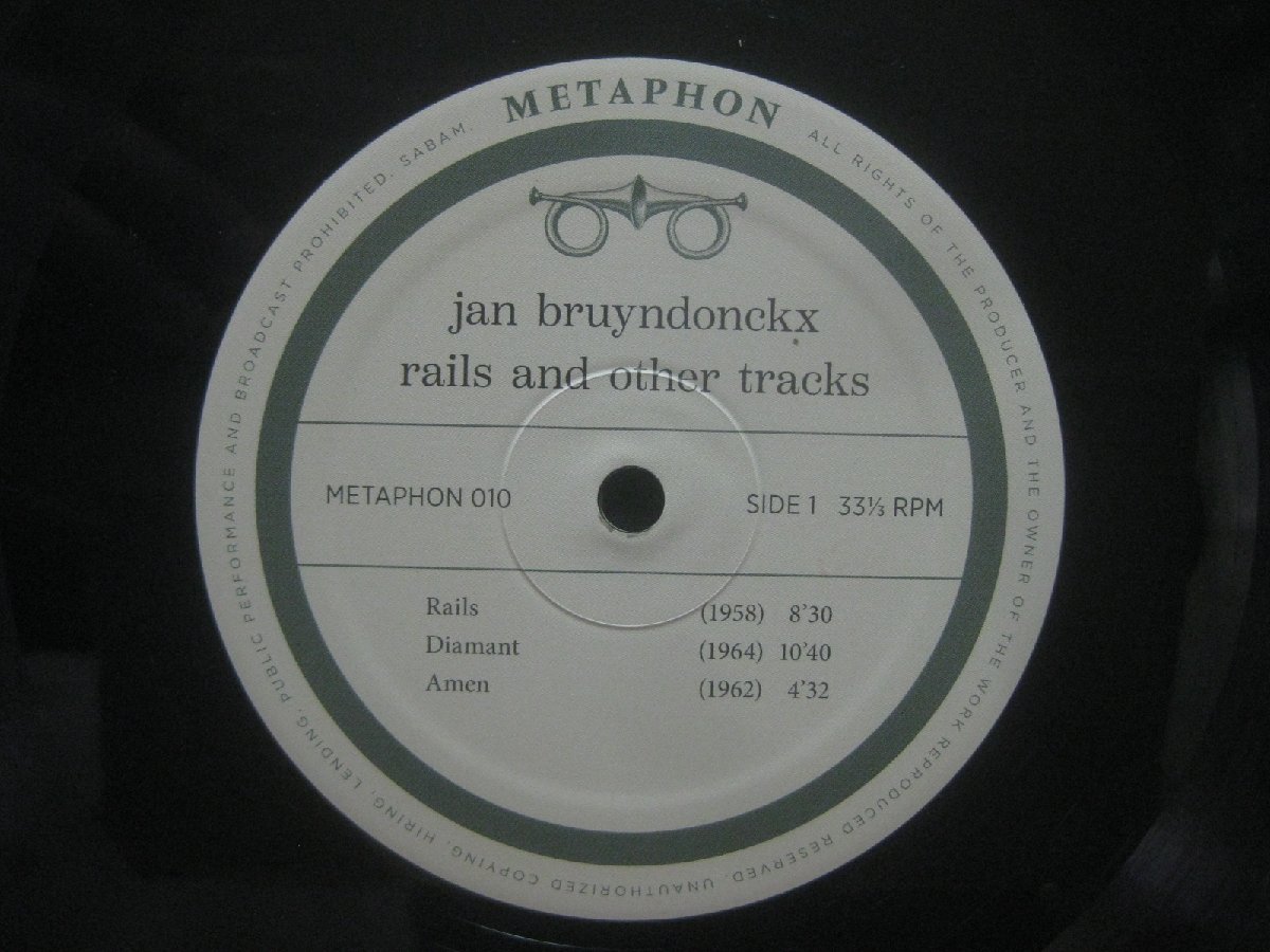 ジャン・ブルンドンクス / Jan Bruyndonckx / Rails And Other Tracks ◆LP6228NO OWP◆LP_画像3