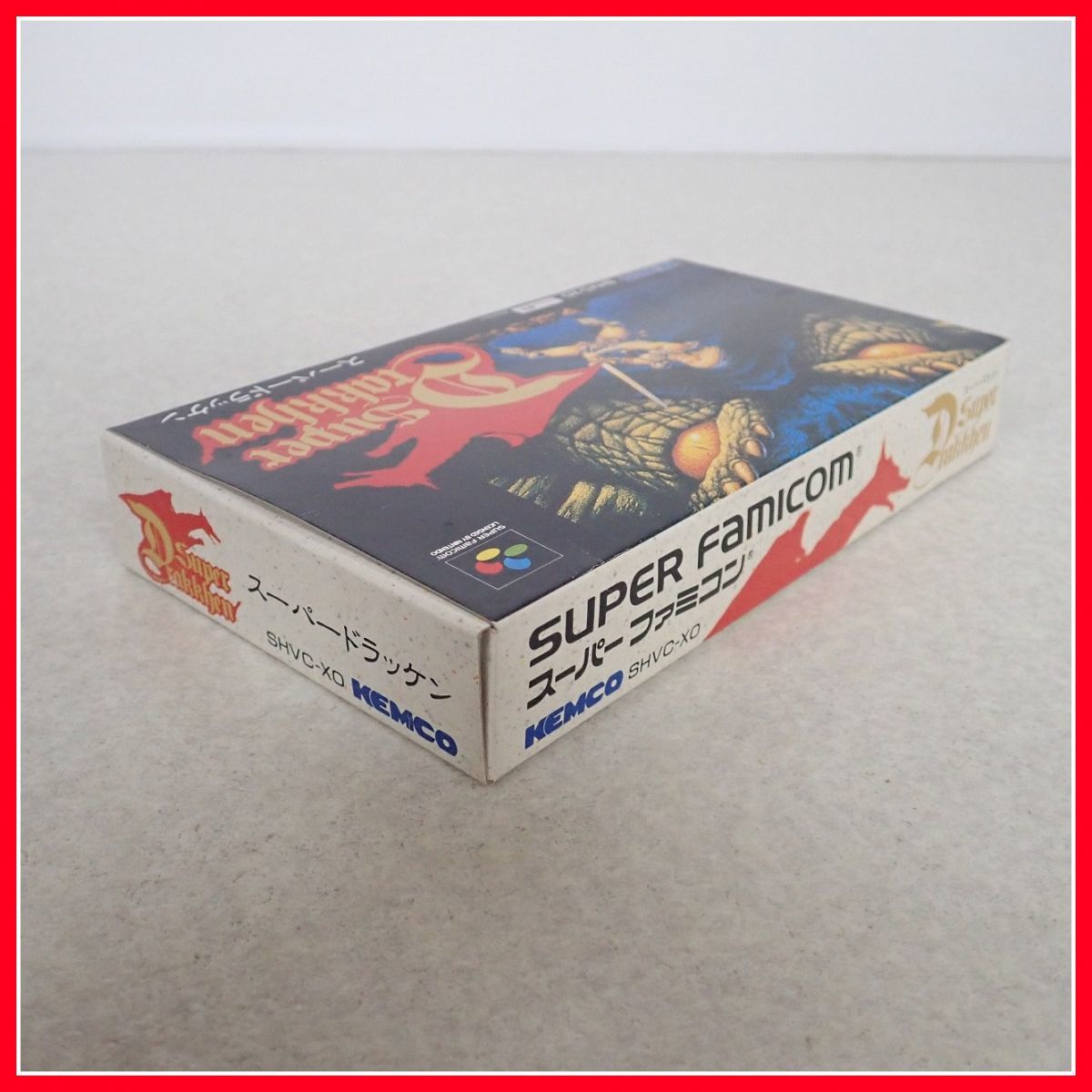 幸せなふたりに贈る結婚祝いテレビゲーム動作保証品 SFC スーファミ SUPER Drakkhen スーパードラッケン KEMCO コトブキシステム 箱説ハガキ付【10