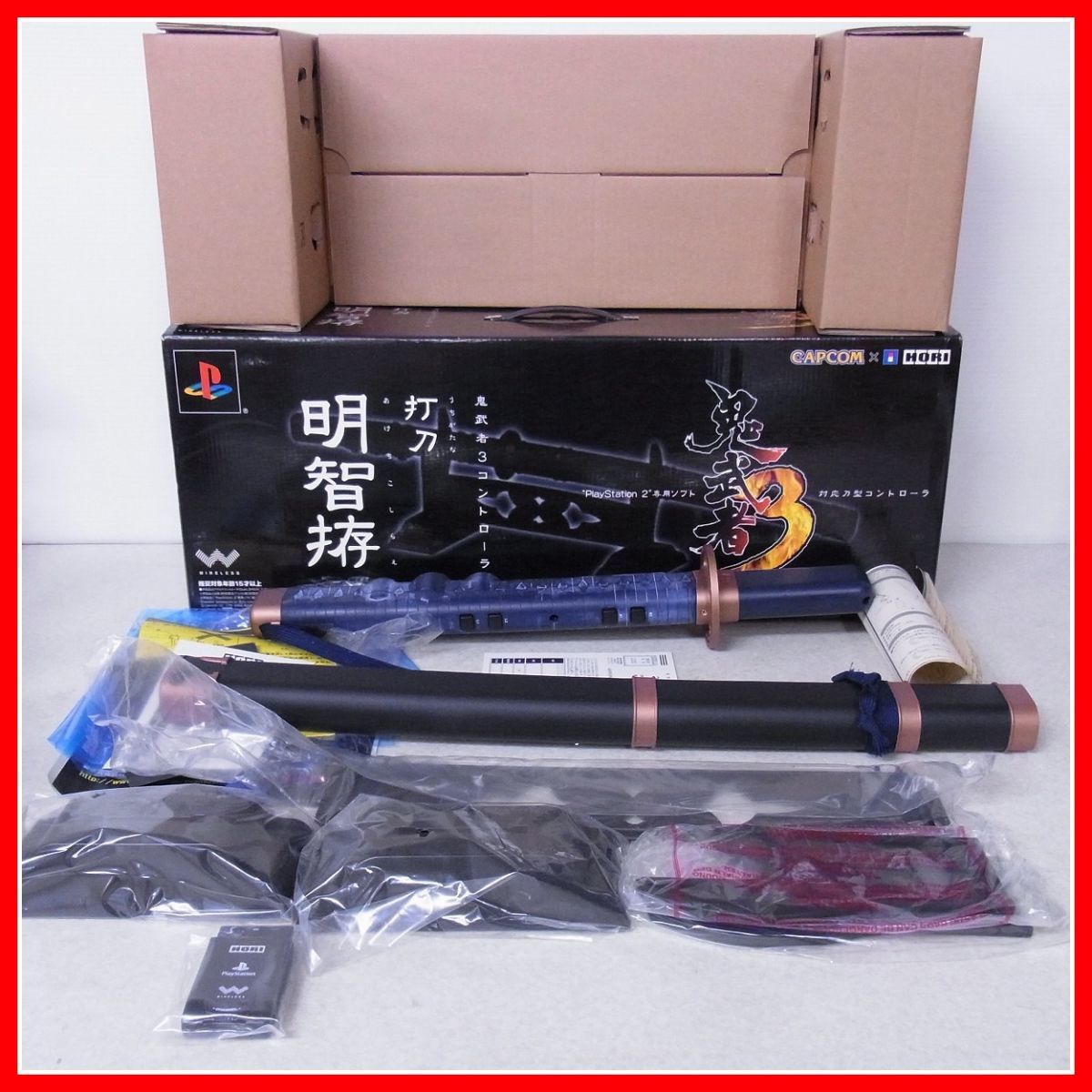 PS2 プレステ2 鬼武者3コントローラ 対応刀型コントローラ 打刀 明智拵