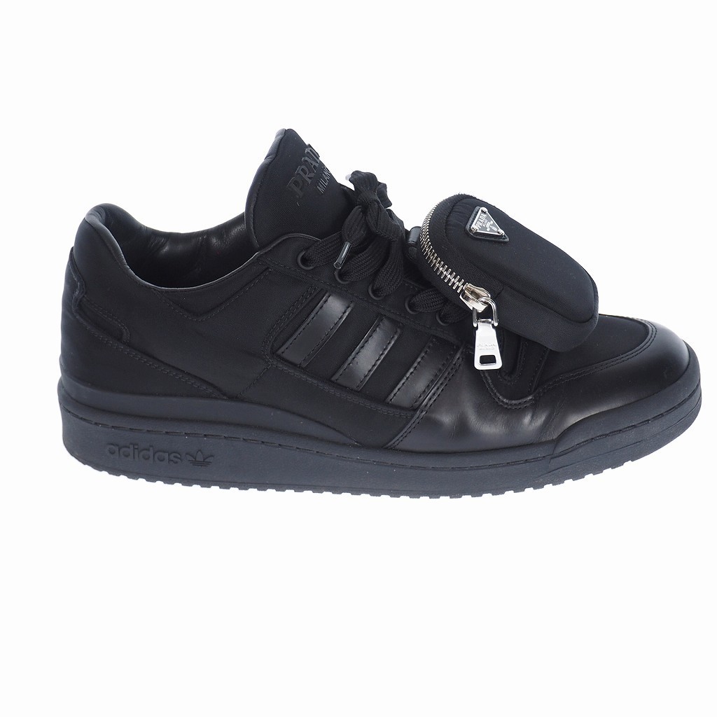 プラダ PRADA 21AW adidas Re-Nylon Forum レザー ローカット