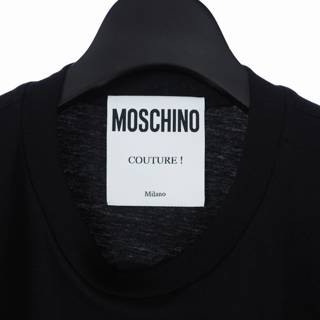 未使用品 モスキーノ MOSCHINO 20SS ネズミプリント Tシャツ カットソー 半袖 XXS ブラック 黒 A0779 メンズ_画像5