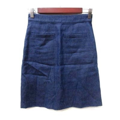  Jill Stuart JILL STUART узкая юбка колено длина общий рисунок лен linen0 темно-синий темно-синий /YI женский 