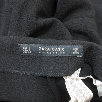 ザラ ベーシック ZARA BASIC ミニスカート フレア レース 黒 ブラック /YI レディース_画像6