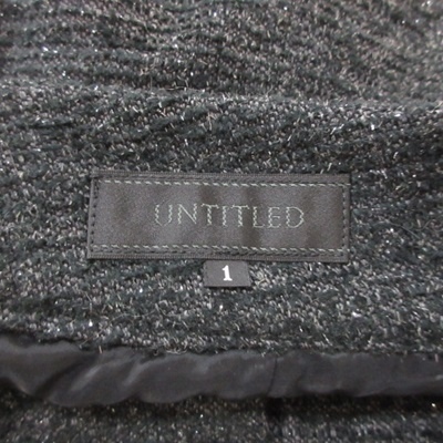  Untitled UNTITLED брюки юбка-брюки твид общий рисунок 1 чёрный черный /YI женский 