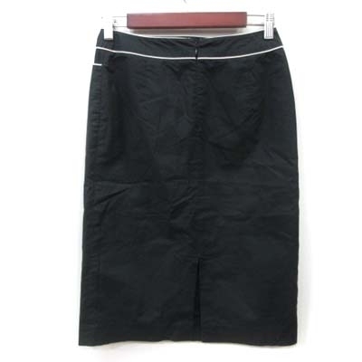  Ined INED узкая юбка mi утечка длинный 2 чёрный черный /YI женский 
