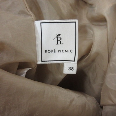 ロペピクニック ROPE Picnic フレアスカート ギャザー ひざ丈 38 ベージュ /YI レディース_画像5