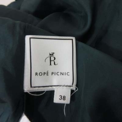 ロペピクニック ROPE Picnic フレアスカート ギャザー ひざ丈 38 緑 グリーン /YI レディース_画像5