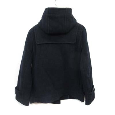 ユナイテッドアローズ A DAY IN THE LIFE UNITED ARROWS ダッフルコート ショート ウール 38 紺 ネイビー /YI レディース_画像4