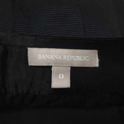 バナナリパブリック BANANA REPUBLIC フレアスカート ギャザー ミニ ボーダー 0 黒 ブラック /YI レディース_画像5