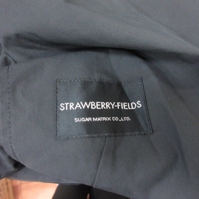 ストロベリーフィールズ STRAWBERRY-FIELDS テーラードジャケット シングル 黒 ブラック /YI レディース_画像6