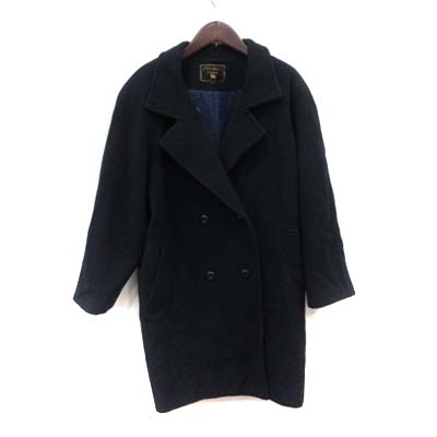 アルトカポット ALTO CAPPOTTO チェスターコート 総裏地 ウール 9R 紺 ネイビー /YI レディース_画像1