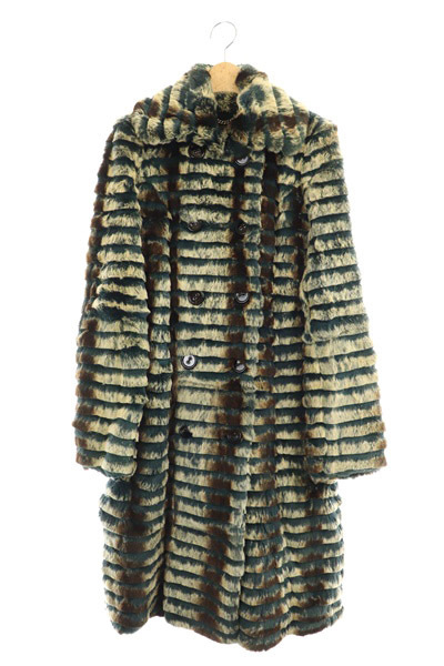 バーバリー BURBERRY ESTABLISHED ラビットファー コート 毛皮 ロング