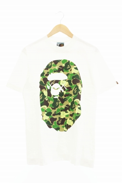 アベイシングエイプ A BATHING APE ×KAWS カウズ 90S ABCカモ 猿 半袖
