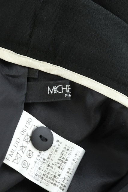  Michel Klein MICHEL KLEIN брюки слаксы конический 36 чёрный /YW женский 