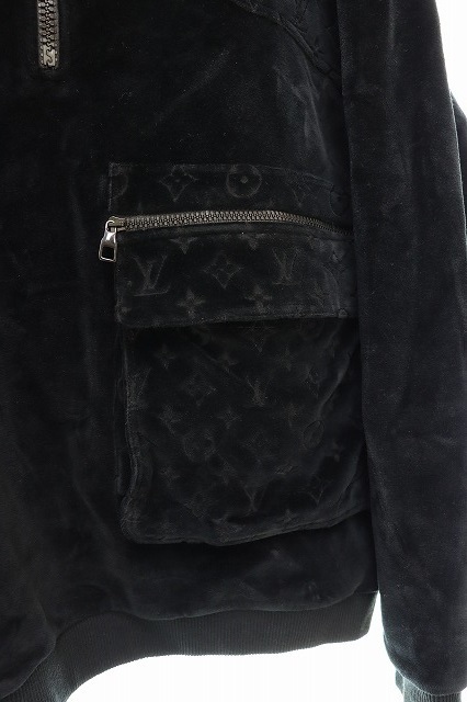ルイヴィトン LOUIS VUITTON 19SS モノグラム ハーフジップ ベロア