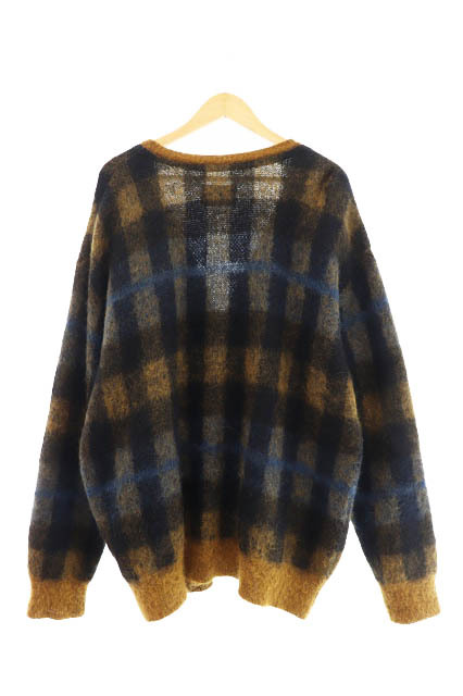 stein シュタイン 22SS KID MOHAIR CARDIGAN チェック柄 キッド モヘア