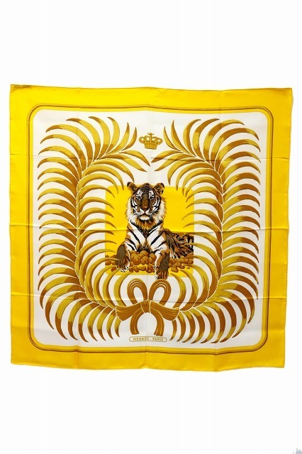 即納!最大半額! 未使用品 エルメス HERMES CARRE90 TIGER ROYAL