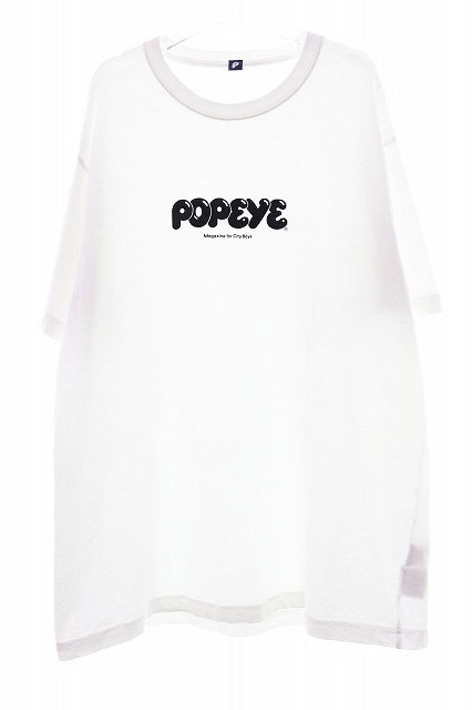 POPEYE Logo Tee XL ポパイ 半袖 ロゴ プリント Tシャツ ホワイト【ブランド古着ベクトル】220828 メンズ_画像1