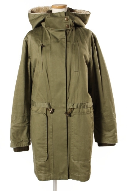  traditional weather wear Traditional Weatherwear Mod's Coat cotton inside military Zip up 34 green green /mm0423 lady's 