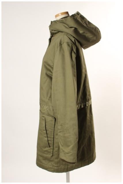  traditional weather wear Traditional Weatherwear Mod's Coat cotton inside military Zip up 34 green green /mm0423 lady's 