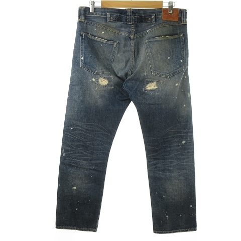 ダブルアールエル RRL NEW DITCH PLAIN BUCKLE BACK DENIM PANTS