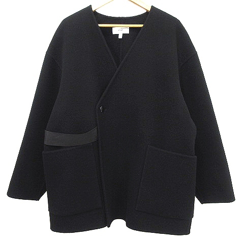 ハイク HYKE 美品 21AW ダブルフェイス ジャケット 17299 ノーカラー