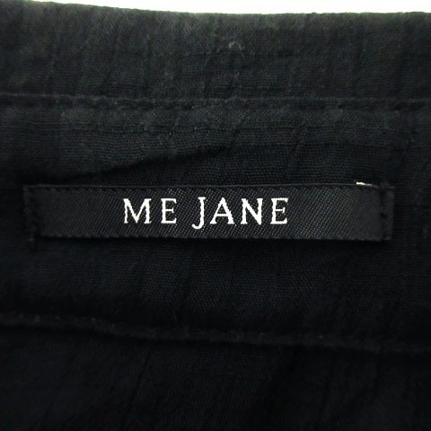 ME JANE ブラウス 七分袖 プリーツ加工 黒 M レディース_画像6