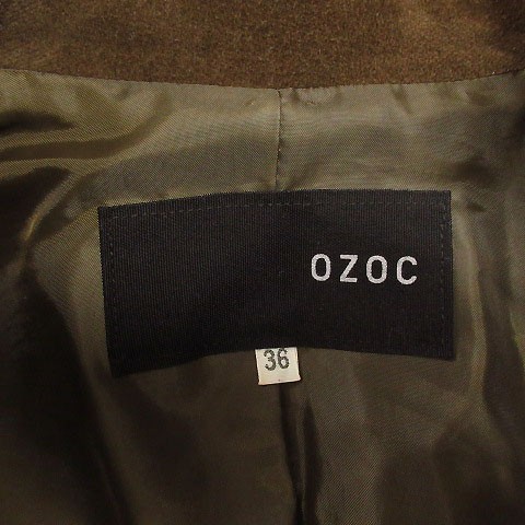 オゾック OZOC ジャケット テーラードジャケット 長袖 ベロア ブラウン系 36 レディース_画像5